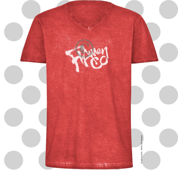 Herren Street Flamenco Shirt in Sprayer Optik RED