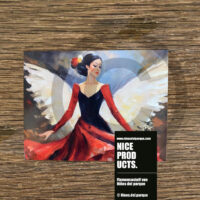 Postkarte Flamencoengel