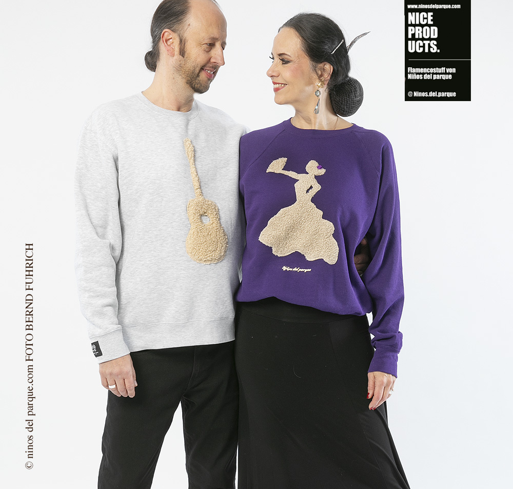 Fellapplikation Claudia und Jens in Unisex Sweatshirt